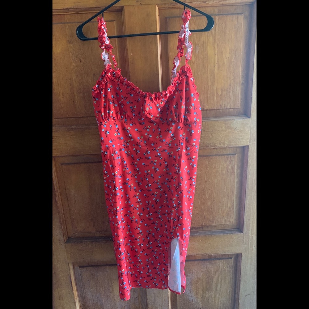 Red Mini Dress - Picture 2 of 2